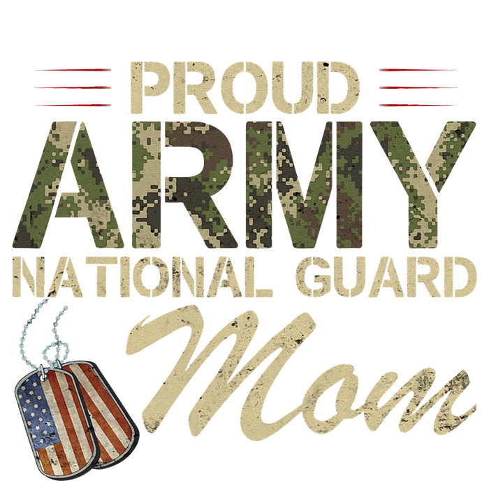 Proud Army National Guard Mom Mothers Day Women's Tri-Blend 3/4-Sleeve Raglan Shirt