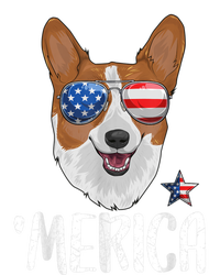 Merica Corgi Dog 4th Of July American Flag T-Shirt