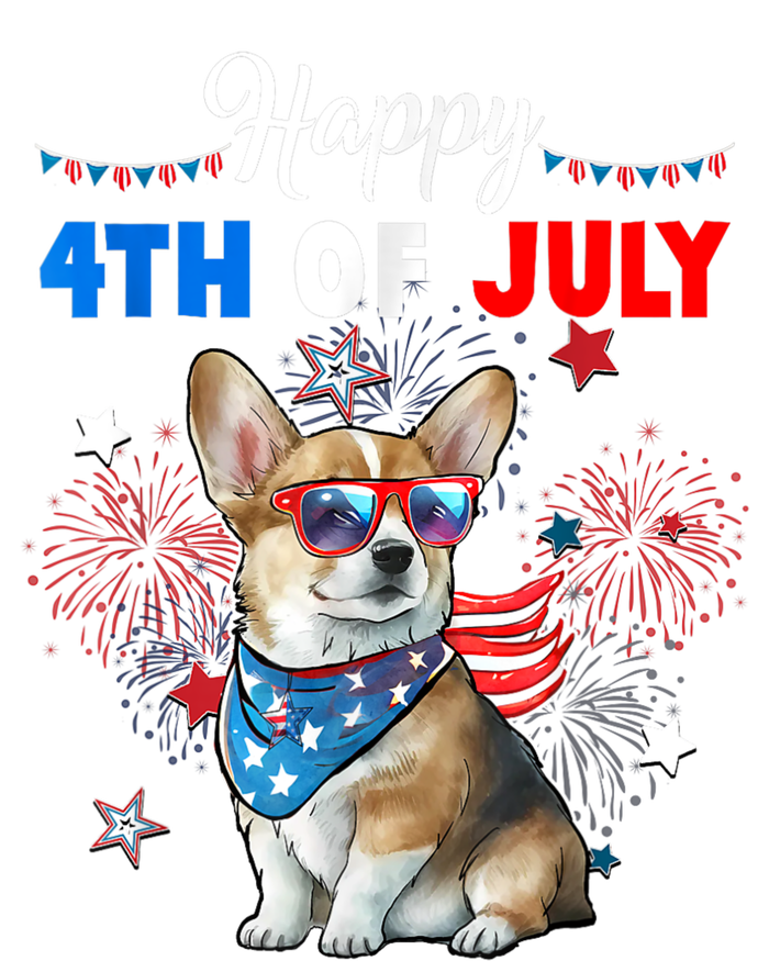 4th Of July Family Matching American Corgi Dog Lovers Kids Tie-Dye T-Shirt