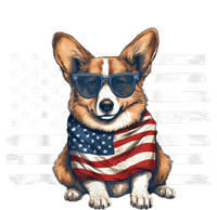 Welsh Corgi USA Flag 4th Of July Dog Dad Fathers Day Button