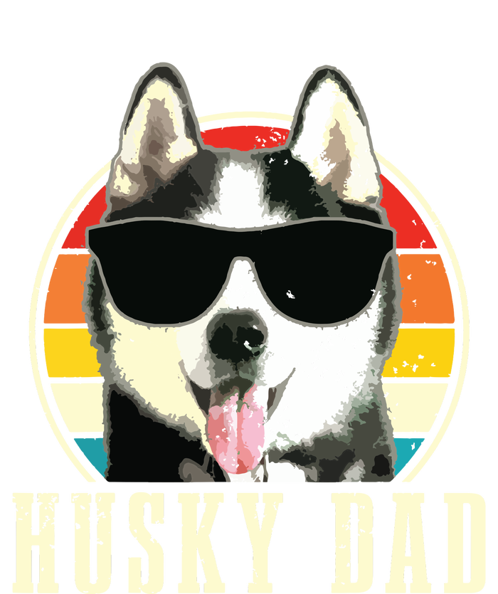 Husky Dad Funny Dog Sunglasses Vintage Siberian Husky Hoodie