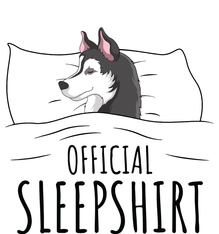 Husky Dog Sleep Funny Toddler T-Shirt