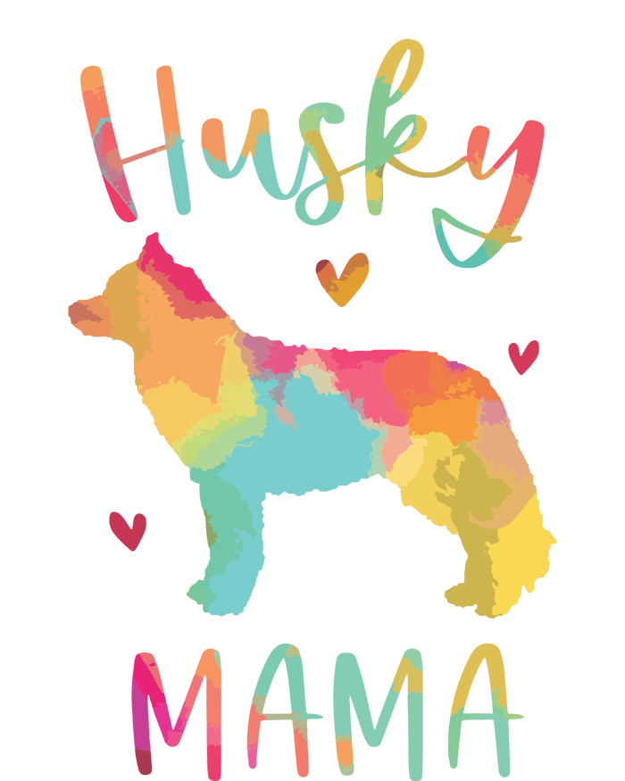 Husky Mama Colorful Siberian Husky Gifts Dog Mom T-Shirt