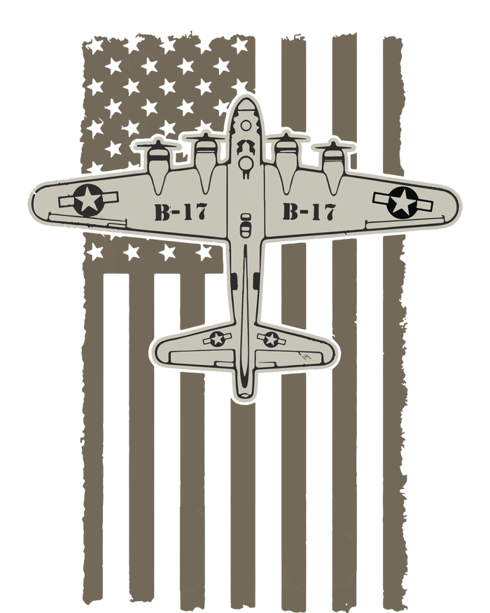 B17 Bomber WW2 Plane Aircraft USA Flag Veteran Pilot Gift T-Shirt