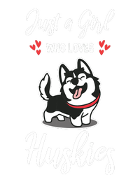 Just A Girl Who Loves Huskies Dog Owner Women Pet Husky Sustainable Knit Beanie