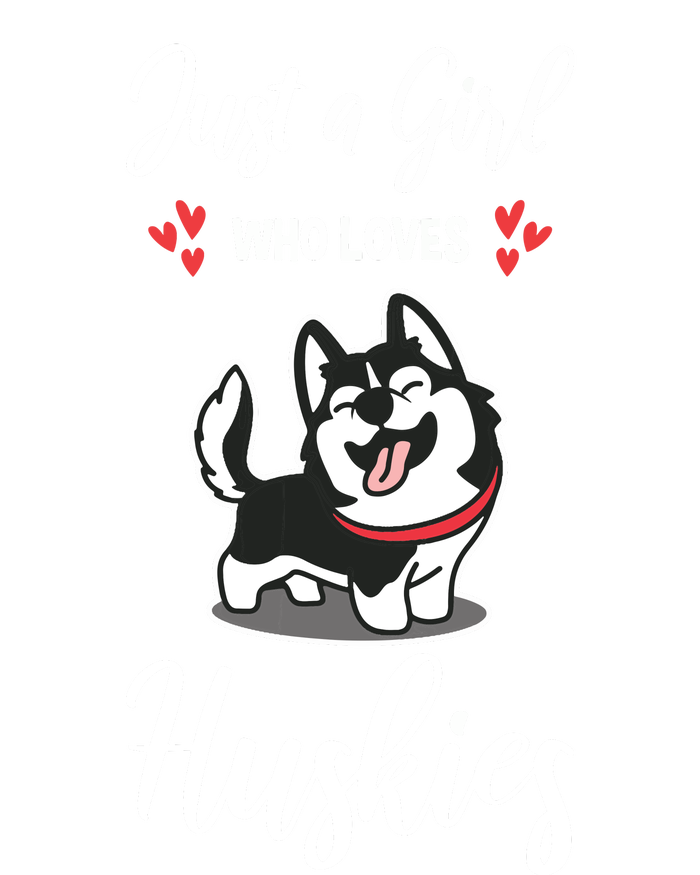 Just A Girl Who Loves Huskies Dog Owner Women Pet Husky Sustainable Knit Beanie