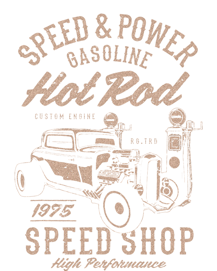 Speed & Power Gasoline Hot Rod Speed Shop Sustainable Knit Beanie