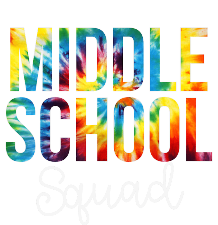 Middle School Squad Tie Dye Appreciation Day Back To School T-Shirt