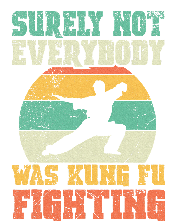 Surely Not Everybody Was Kung Fu Fighting Vintage Retro Women's Crop Top Tee