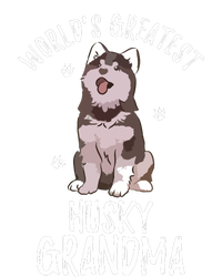 Worlds Greatest Siberian Husky Grandma Funny Dog Pet Lover Womens California Wash Sweatshirt