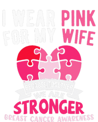 I Wear Pink For My Wife Breast Cancer Awareness Husband 7-Panel Snapback Hat