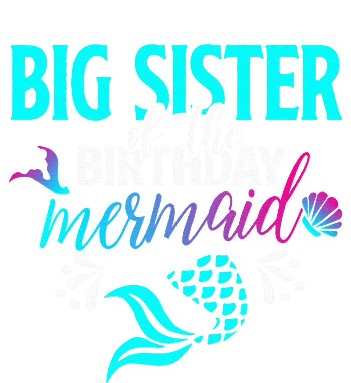 Big Sister Of The Birthday Mermaid Matching Family Doggie Tank