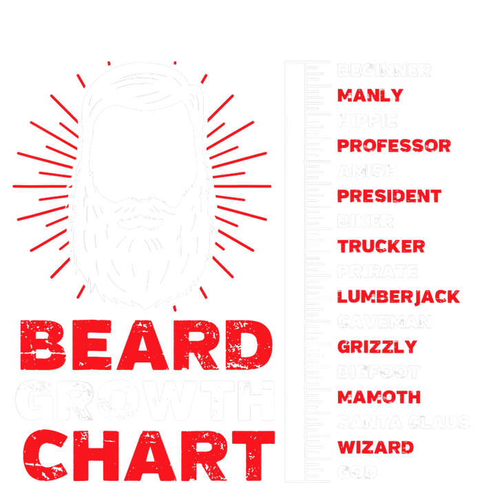 Beard Growth Chart Length Ruler Cute |  Gift Kids Long Sleeve Shirt