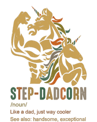 Step-dadcorn Step Dad Unicorn Cooler Father's days T-Shirt