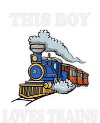 Boy Toddlers This Boy Loves Trains Wagon Lover Gifts Kids T-Shirt