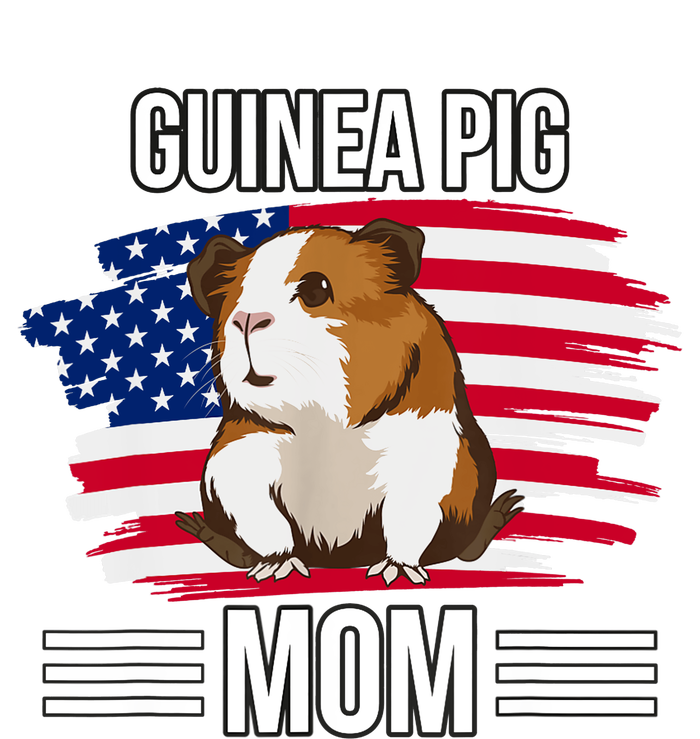 USA Flag 4th Of July Mother's Day Merica Guinea Pig Mom T-Shirt