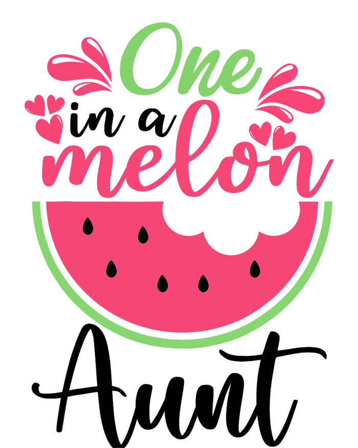 One In A Melon Aunt Waterlemon Summer Vacation Aunt T-Shirt