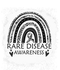 Rare Disease Awareness Bleached Rainbow Zebra Ribbon T-Shirt