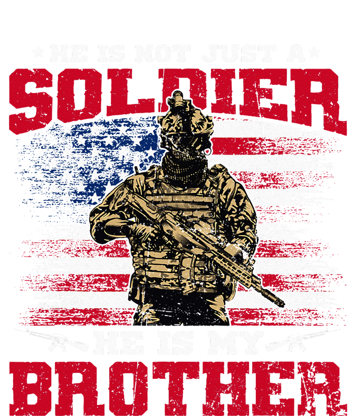 He Is Not Just A Soldier He Is My Brother Proud Army Family Women's Momentum V-Neck T-Shirt