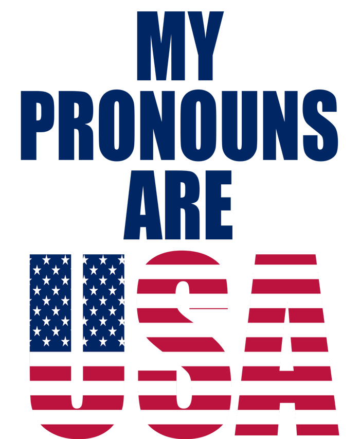 My Pronouns Are USA Patriotic 25L Jumbo Tote