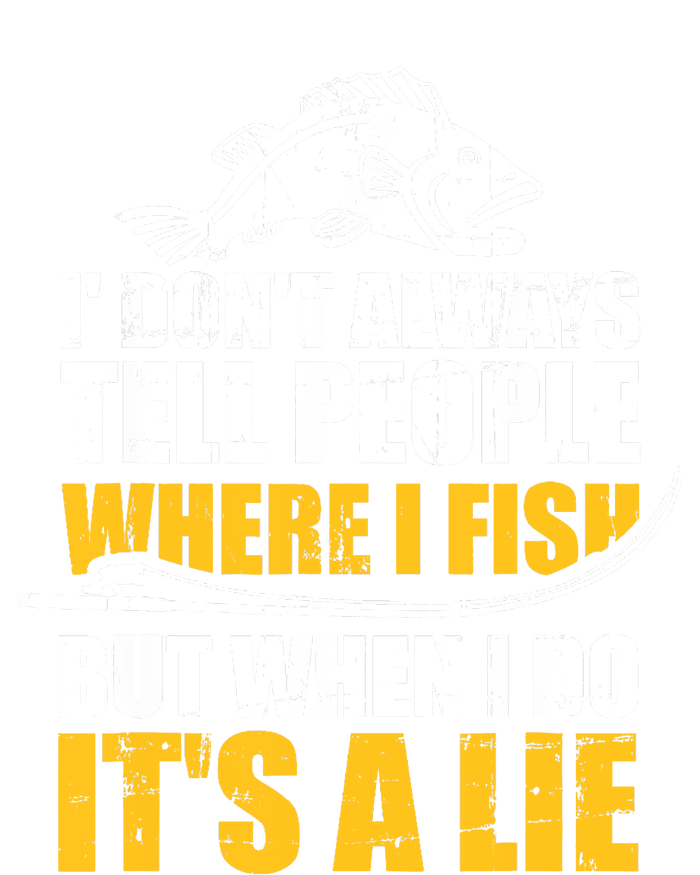 Fishing don't always tell people where fish when it's a lie Sustainable Knit Beanie