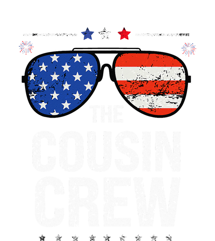 4th Of July Red White And Blue Cousin Crew Sunglasse Independence Day Gift Performance Fleece Hoodie