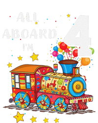 Funny All Aboard Im 4 Train Birthday T-Shirt