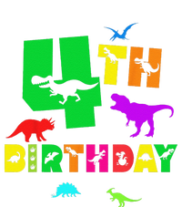 Dinosaur 4th Birthday Dino Im 4 Birthday Tall Long Sleeve T-Shirt