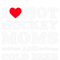 Funny Hockey I Love Hot Hockey Moms And Cold Beer USA-Made Doggie Bandana