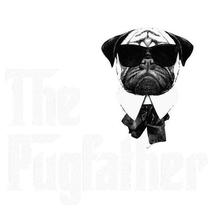 Funny Pug Owner The Pugfather Father Gift Dog Lovers Owner Snapback Five-Panel Rope Hat