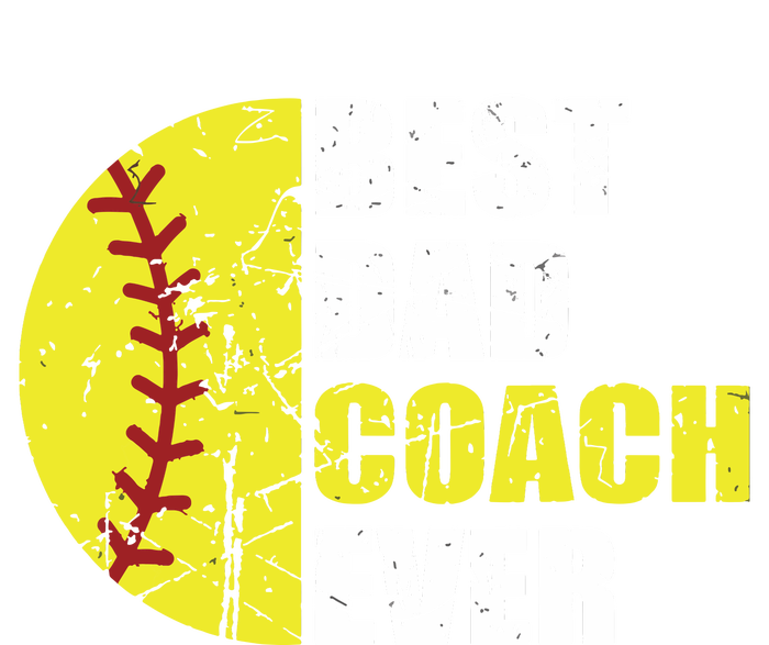 Softball Best Dad Coach Ever Retro Father Softball Coach Dad Long Sleeve Shirt