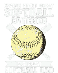 Softball Catcher Dad Pitcher Fastpitch Coach Fathers Day Sweatshirt