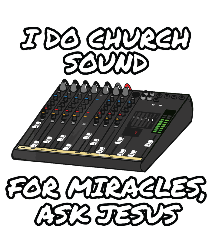 I Do Church Sound For Miracles Ask Jesus Audio Tech Funny Women's Tri-Blend 3/4-Sleeve Raglan Shirt