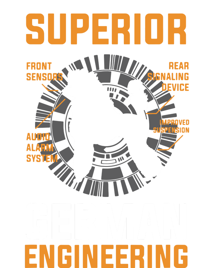 Funny Poodle Lover Tees Superior German Engineering Premium Hoodie