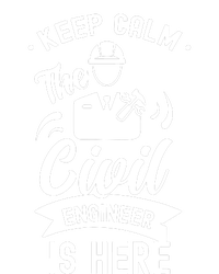 Keep Calm The Civil Engineer Is Here Engineering Job Student Ladies Essential Flowy Tank