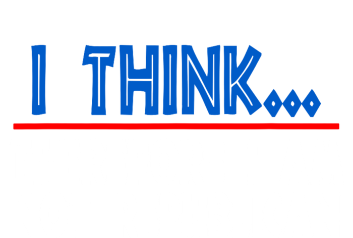 I Think Therefore I Am Not Republican Politics Quote Saying Valucap Bio-Washed Visor