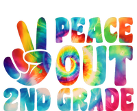 Tie Dye Peace Out Second Grade Cute Last Day Of 2nd Grade Garment-Dyed Sweatshirt