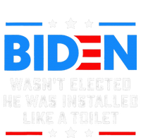 Joe Biden Wasn’t Elected He Was Installed Like A Toilet Cropped Pullover Crew