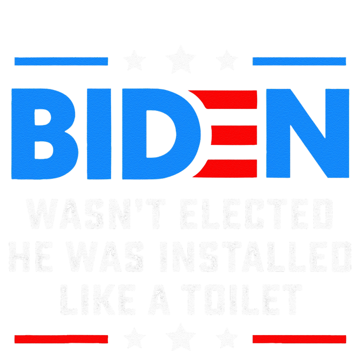 Joe Biden Wasn’t Elected He Was Installed Like A Toilet Cropped Pullover Crew