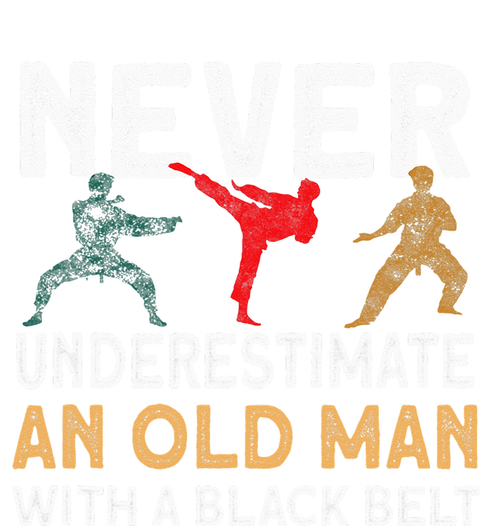 Never Underestimate An Old Man With A Black Belt Karate Kids Hoodie