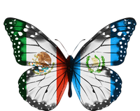 Mexican Guatemalan Flag Butterfly Flat Bill Trucker Hat