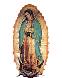 Real Our Lady Of Guadalupe Virgin Mary Catholic Women's Tri-Blend 3/4-Sleeve Raglan Shirt