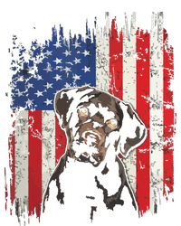 4th Of July Labrador American Flag Patriotic Chocolate Lab V-Neck T-Shirt