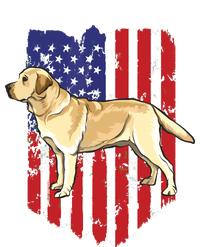 American Flag Yellow Labrador Retriever 4th Of July USA Tie-Dye T-Shirt