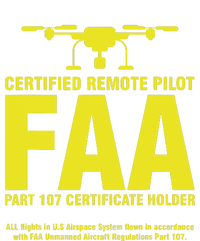 FAA Certified Drone Pilot Funny Remote Pilots Button