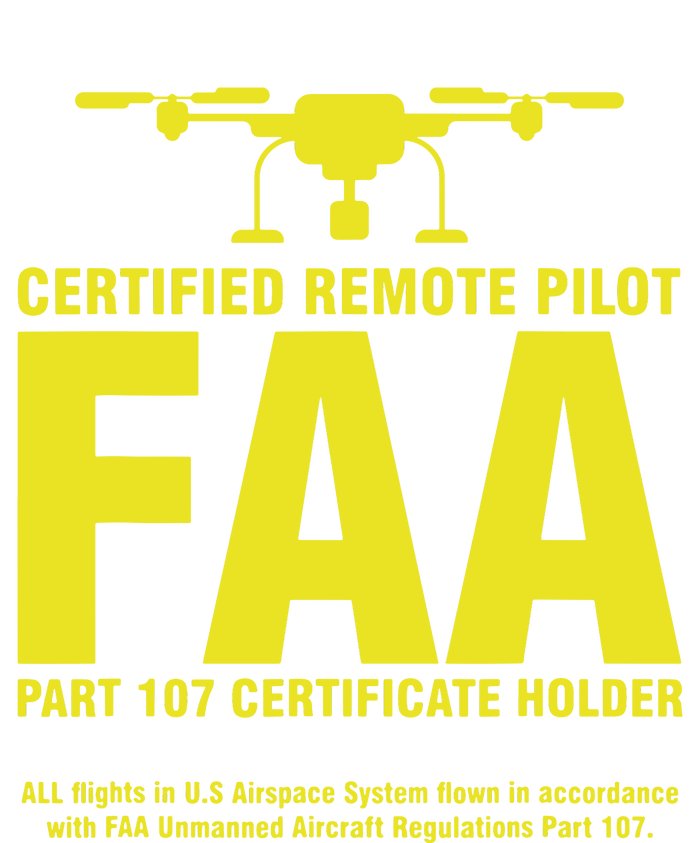 FAA Certified Drone Pilot Funny Remote Pilots Button