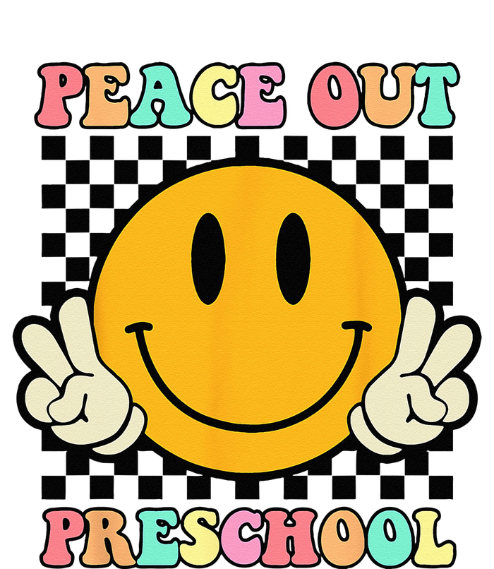 Hippie Peace Out Preschool Teacher Last Day Of School Metallic Star Ornament