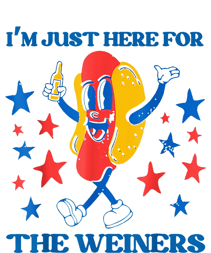 Hot Dog I'm Just Here For The Wieners 4Th Of July T-Shirt