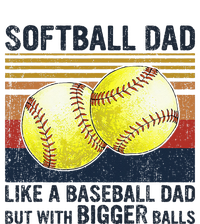 Softball Dad Just Like A Baseball Dad But With Bigger Balls Toddler Zip Fleece Hoodie