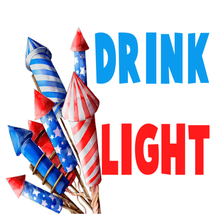 Drink The Booze Light The Fuse Fireworks Beer 4th Of July Kids T-Shirt